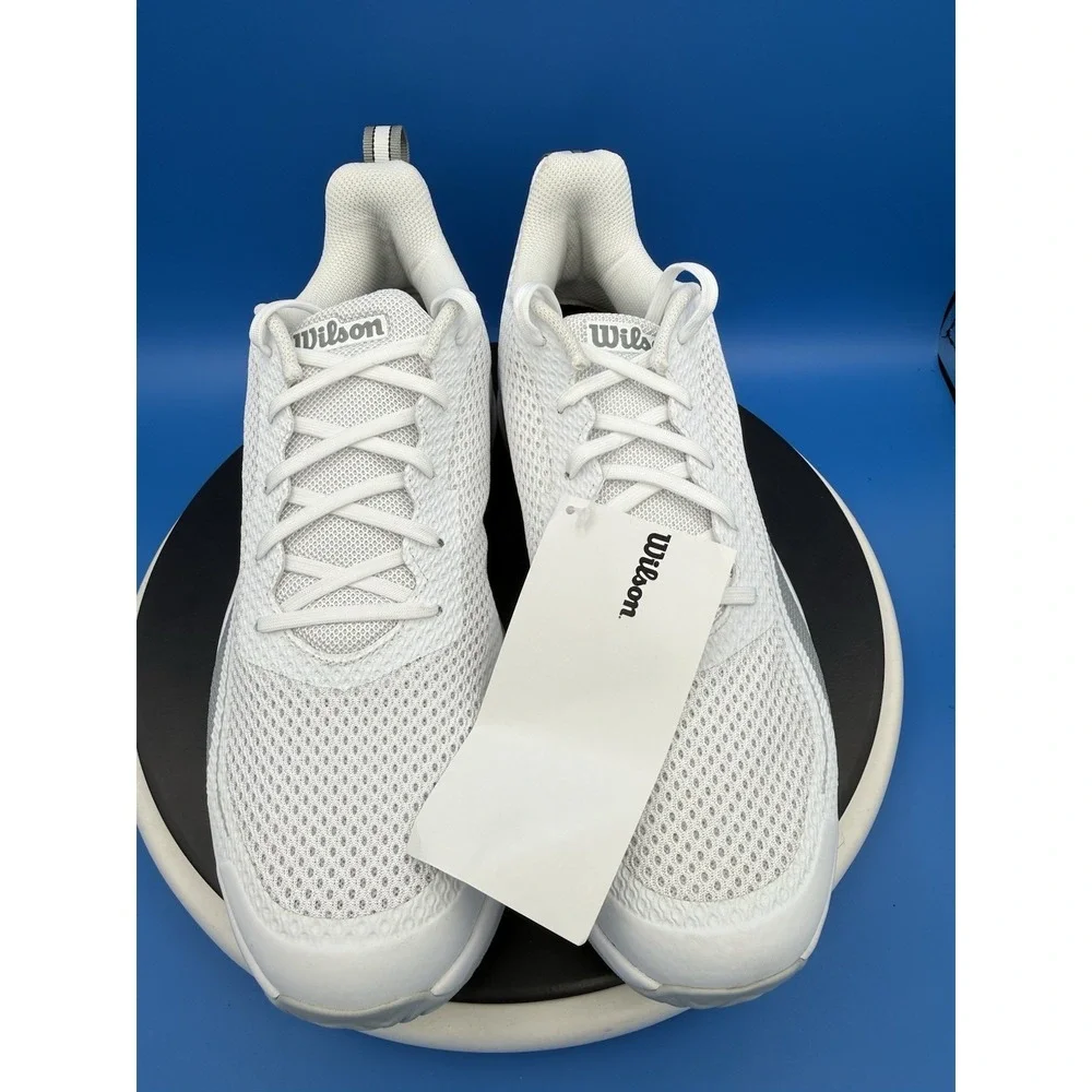 Wilson Rush‎ Pro Lite Mens Size 12.5 White Gray Tennis Shoes Pickleball Sneakers